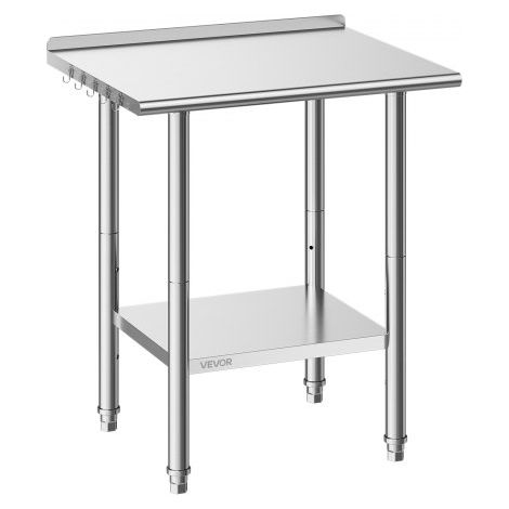 Table de Travail Cuisine Professionnelle - Table Centrale Inox 76 (1/5)