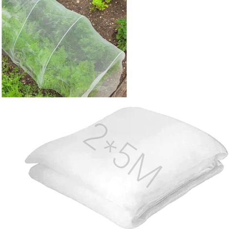 Mehrzweck-Schutznetz für den Garten 2x5m – Feinmaschiger Insekten- und Vogelschutz, Schutz für Pflanzen, Gemüse, Obst und Blumen – Leicht zuzuschneiden, geeignet für Gemüsegärten (1/5)