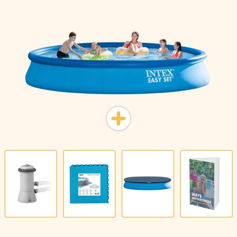 Intex Piscine Easy Set Ronde - 457x84 cm - 5-pièces SCB108 (1/5)