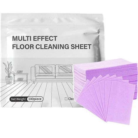 Feuilles concentrées nettoyantes pour sols, nettoyage multi-effets, papier soluble parfumé pour le lavage, nettoyant multi-usages pour parquet et carrelage. (1/5)