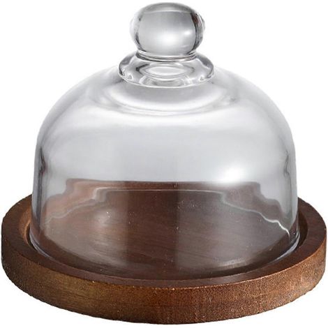 Creative verre récipients conservation alimentaire bois couvercle collation fruit bonbons Nut Sundries rangement (1/5)