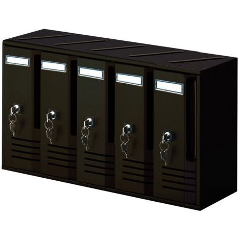 Boîte aux lettres modèle cube 5 places aluminium 520x175x300  copropriété - Séjour