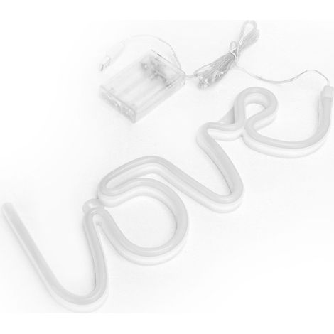 Lumineux Néon LED Décoration Murale Romantique Violet pour Mariage Anniversaire Demande Cadeau, Éclairage d'Ambiance Moderne (1/5)
