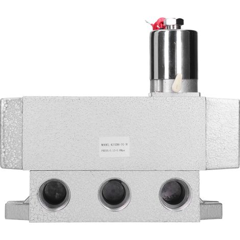 Électrovanne 2 positions 5 voies, commande unique, tête ronde, équipement pneumatique G3/4, K25DH‑20, alimentation 220VAC (1/5)