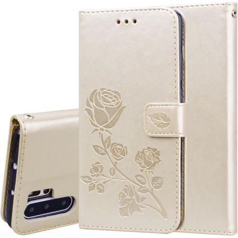 Housse Huawei P30 Pro Or Haute qualité Housse de Protection & Carte Pochette Antichoc Étui en cuir PU (1/4)
