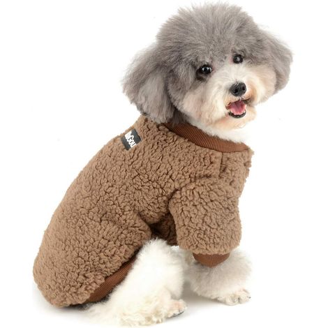 Veste polaire chaude d'hiver pour petits chiens, vêtements pour animaux de compagnie (1/5)