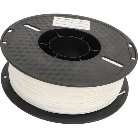 PLA-Filament für 3D-Drucker, 1,75 mm Durchmesser x 340 m, starke Haftung, seidenweiches Druckbild, Verbrauchsmaterial für FDM-3D-Drucker, weiß (1/5)