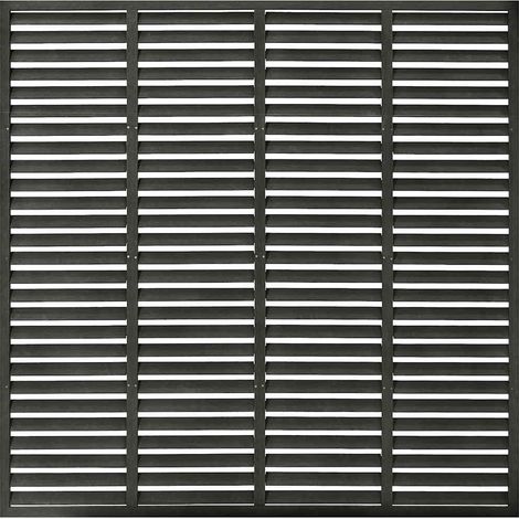 Maison Exclusive - Lamellenzaun WPC 180x180 cm Dunkelgrau