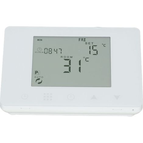 Contrôleur de Température DC5V 1A Écran LCD rétroéclairé Programmable Thermostat de Chauffage électrique Intelligent pour Chaudière à Gaz et Système de Chauffage par le Sol à Eau (1/5)