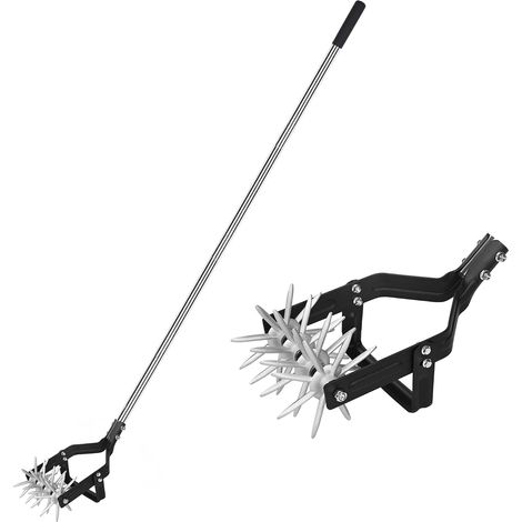 Cultivateur rotatif manuel 2 en 1 pour désherber et ameublir le sol pour labourer, désherber et aérer dans les parterres de fleurs, jardinières, parcelles de légumes et cours (1/5)