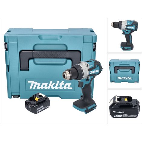 Trapano avvitatore a batteria Makita DDF 489 G1J 18 V 73 Nm brushless + 1x batteria ricaricabile 6,0 Ah + Makpac - senza caricabatterie