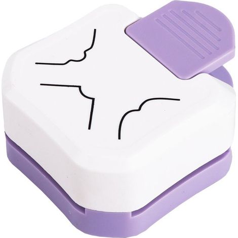 Perforatrice d’angle créative – Coupe-papier pour loisirs DIY – Angles multiples R4, R7, R10 – Violet (1/5)