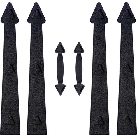 Kit Quincaillerie Porte Garage - Charnieres Et Poignees Magnetiques - Pour Portes Acier - 6 Pieces (1/5)