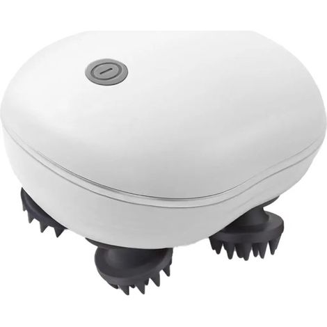 Masseur portable pour chiens et chats – Masseur électrique pour chats et chiens – Grattoir pour la tête et le dos, blanc (1/5)