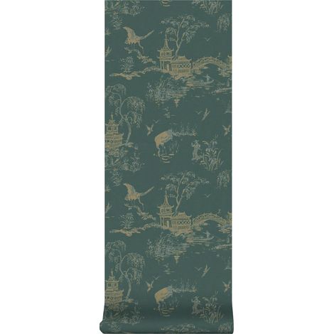 Superfresco Easy - Vliestapete - Gaia Grun/Blau - 10m x 52cm