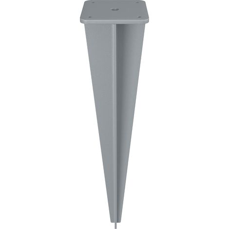 Piquet de Sol pour Store Latéral, Ancrage de Terre, Accessoire de Fixation, Compatible avec Stores Latéraux de SONGMICS avec Poteaux de Support en Acier, Gris