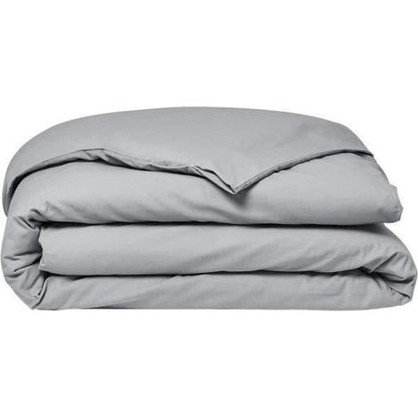 Housse de Couette 240X260 2 Personnes Coton Acier (1/3)