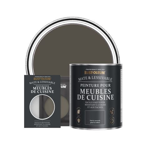 Peinture pour Meubles de Cuisine, Finition Mate - Brun Terre (1/3)