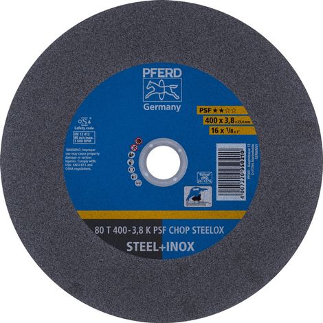 PFERD Trennscheibe PSF CHOP STEELOX D400x3,8mm gerade ( 8000435716 ) (1/4)