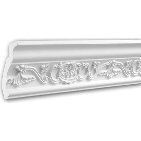 Cornice Moulding 150162 Profhome Decorative Moulding Crown Moulding Coving Cornice Neo-Renaissance style white 2 m