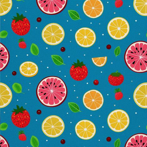 Tela decorativa para exteriores Oxford - Motivo frutal  DX6966 (1/5)