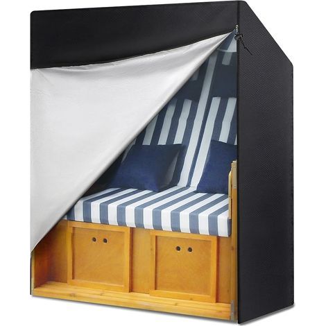 Housse balancelle 3 places 210D Oxford : imperméable anti-UV, détente au sec. Pose facile, dure des années (1/5)
