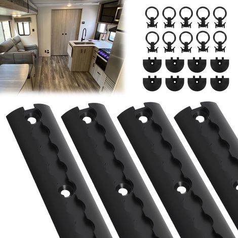 Randaco 4x Set de rail, Aluminium, Arrimage du chargement