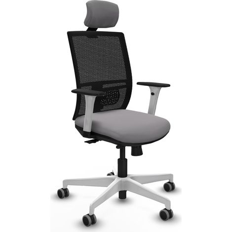 Silla de oficina piqueras y crespo Yunquera blanco respaldo fijo (1/2)