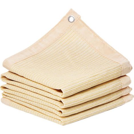 Voile d'ombrage avec œillets en acier inoxydable pour terrasse, pergola et jardin, store pare-soleil, tonnelle (1/5)