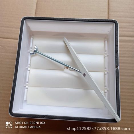Clapet anti-retour à volets en plastique pour conduit de fumée, clapet anti-retour à quatre vantaux pour hotte aspirante, accessoires de cuisine