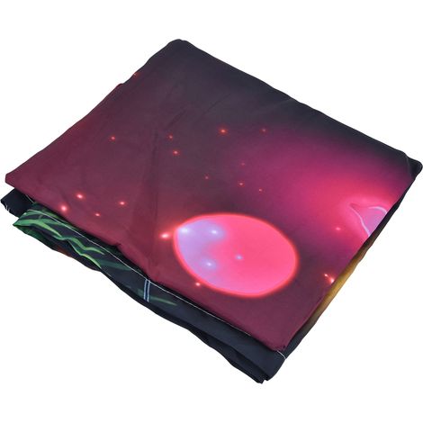 Rideaux occultants personnalisés avec impression numérique 3D, motif Noël, tissu imperméable 90 g, 170 x 200 cm (1/5)