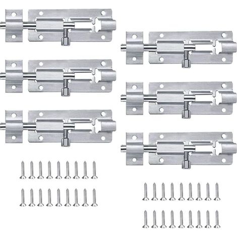 6pcs bedroom door lock, sliding door latch, sliding door latch lock MUMU