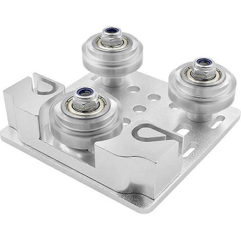 Poulie profilé aluminium 2020, plaque portique V-Slot (norme européenne) pour construction gantry, chariot rail linéaire. (1/4)