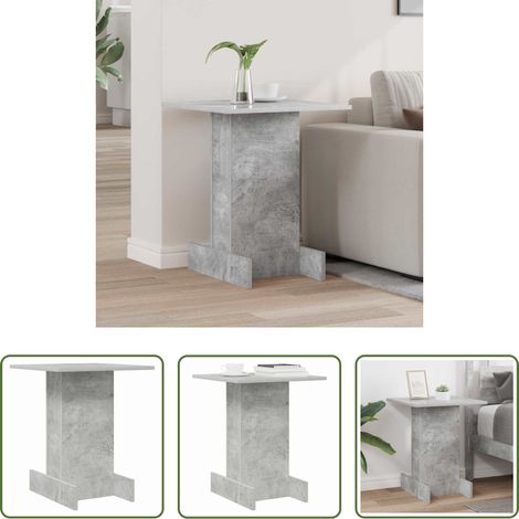 Wohnzimmer Beistelltisch -  Beistelltisch Beton Grau 44,5 x 45 x 55 cm Holzwerkstoff (1/5)