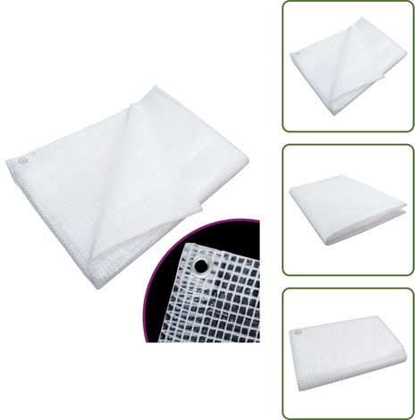 Bâche de gaze 140 g/m² 4x6 m Blanc - Bâche De Protection - Bâche Gazé - Bâche Imperméable - Bâche Pour Serre - Bâche Extérieure