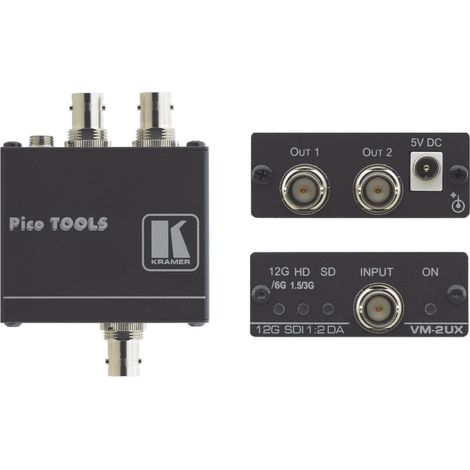 Kramer Electronics VM-2UX amplificador de línea de video Negro