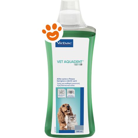 Virbac Dog&Cat Vet Acquadent Fresh - Confezione 500 ml - Igiene Cane