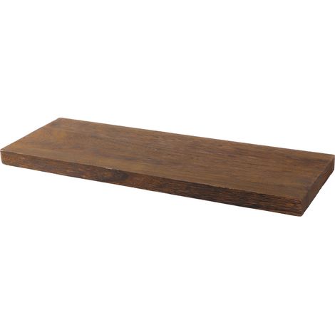 Étagère murale flottante en bois, support de rangement et présentoir pour salon, 40 x 14 x 2 cm (1/5)