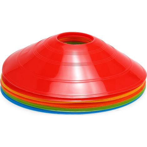 15-teiliges Set aus Agility-Disc-Hütchen, Multisport-Trainingskegel mit Kunststoffständer für Fußballspiele, Mini-Spielfeldmarkierungen (1/5)