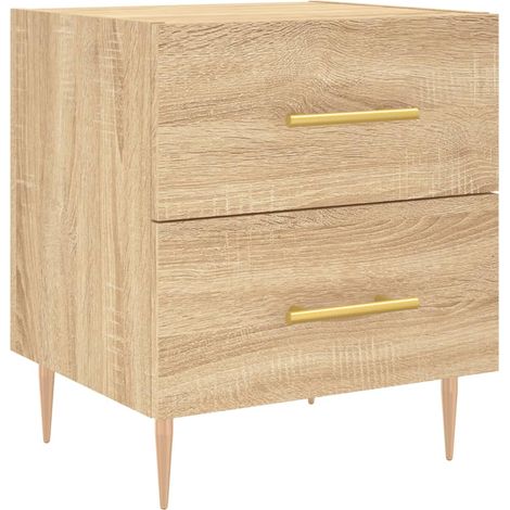 Maison Exclusive - Nachttisch Sonoma-Eiche 40x35x47,5 cm Holzwerk