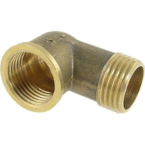 sourcing map 10,16 cm 3/4" femelle x 12,70 mâle, F/M, laiton, coude de rue à 90 degrés