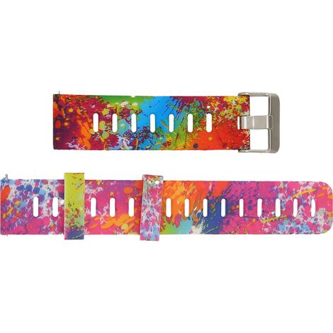 Bracelet en silicone compatible avec la montre connectée Amazfit GTR 3, bracelet de remplacement de 20 mm, bracelet élastique, bracelet de sport, couleur peinture