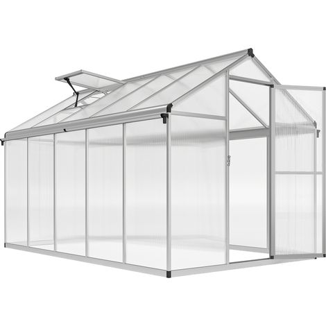 10 x 6ft Aluminium Frame Walk-In Greenhouse (1/5)