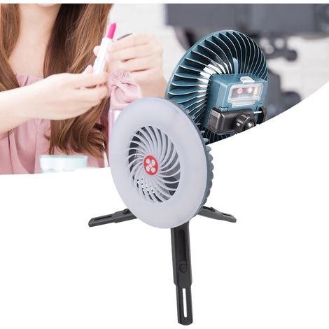 USB-wiederaufladbarer tragbarer Ventilator/Tischlampe, Zusatzbeleuchtung für Live-Streaming im Freien, tragbare magnetische Campinglampe (1/5)