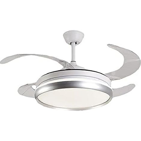 TRADE SHOP - Luce Decorativa Ventilatore Soffitto Luce Led 6000k 4000k 3000k 400cm 72w Con 3 Pale -