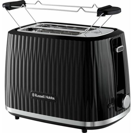 Russell Hobbs Tostapane 27371-56 Nero 2 Fette 800W 6 Livelli Doratura Scongelamento (1/5)