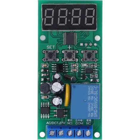 Real Time Timing Switch Relay Module Synchronization Control Circuit Board PCB 7‑27V