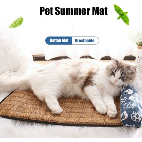 Tapis rafraîchissant pour niche avec coussin, idéal pour l'été