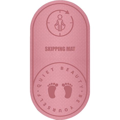 Tapis de corde à sauter pour exercices - Tapis de saut silencieux et épais (6 mm/8 mm), résistant et antidérapant, idéal pour le yoga et le Pilates.