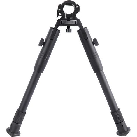 Tréteau pliable portable réglable 8-10 pouces support bipied en acier noir 21-25cm (1/4)